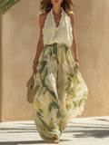 Lysandra | Conjunto Fluido Impreso de Lirio Elegante