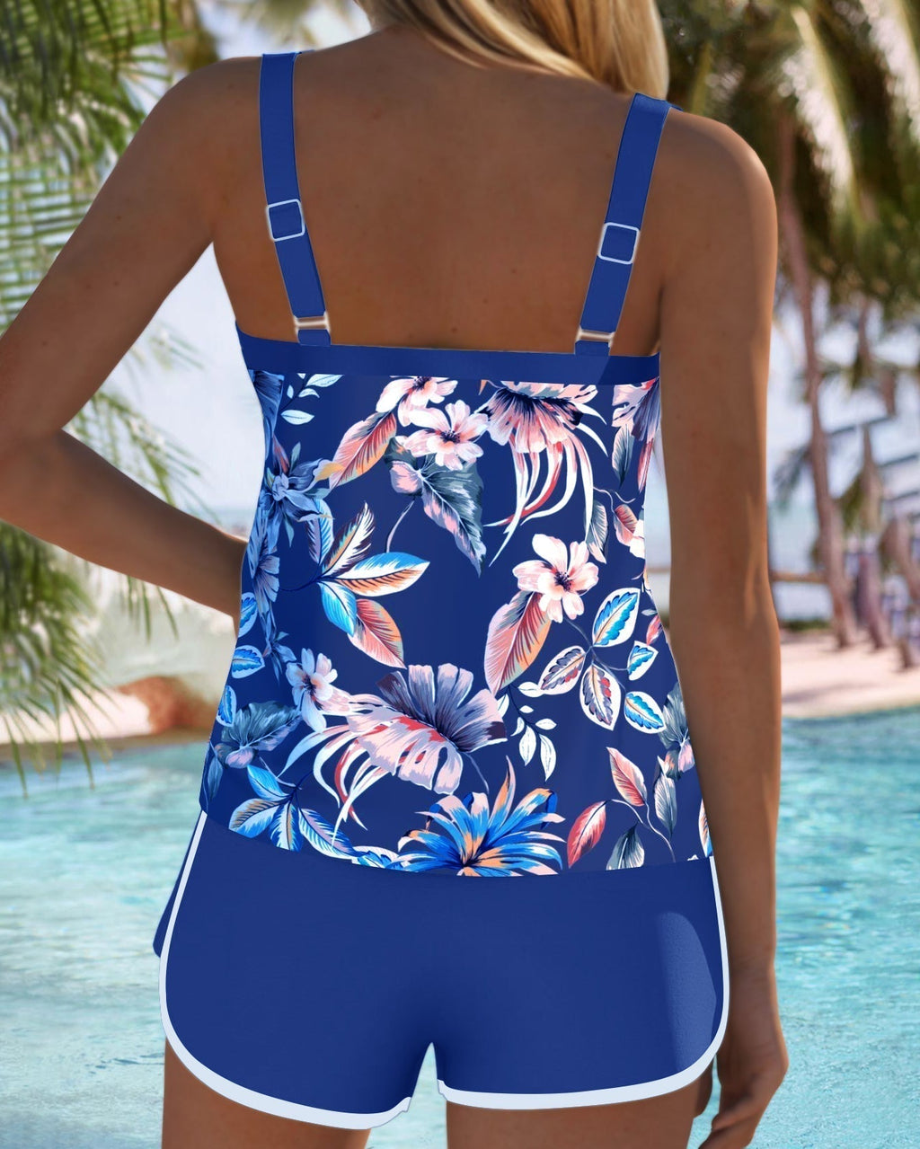 Imke | Tankini sin mangas con escote en U