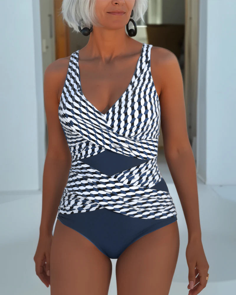 Ashley | Traje de baño con diseño cruzado para uso casual en el resort