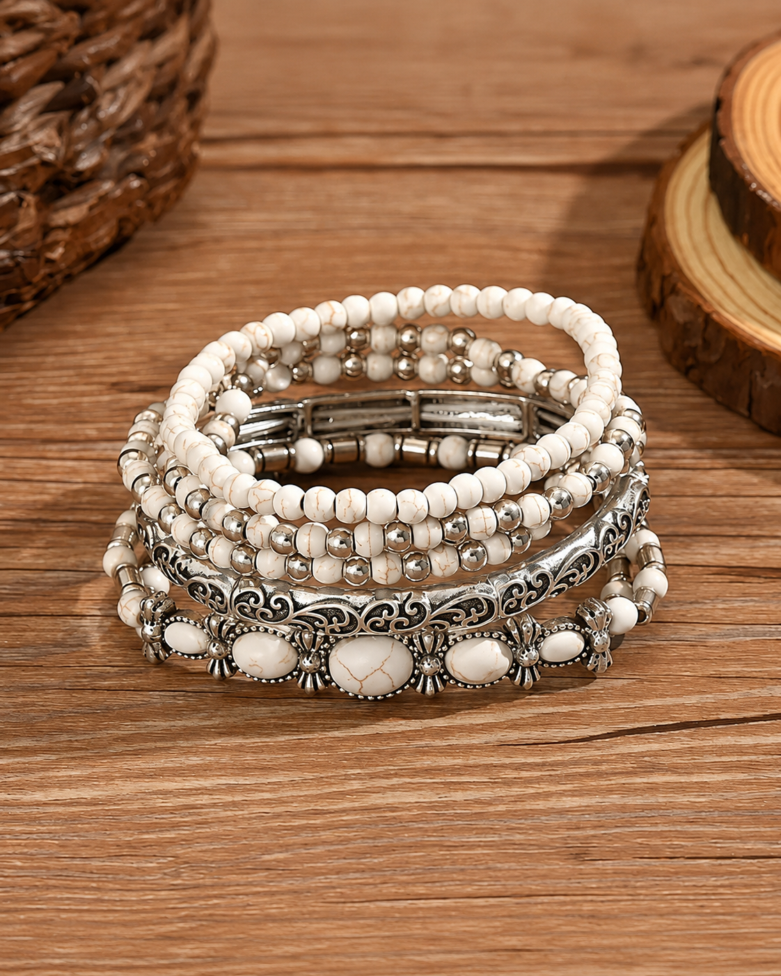 Juego de pulseras boho