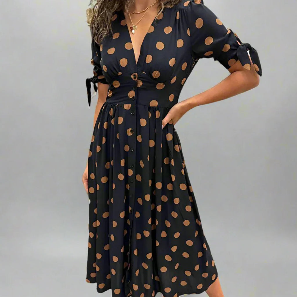 Valentina™ | Vestido Moderno de Lunares