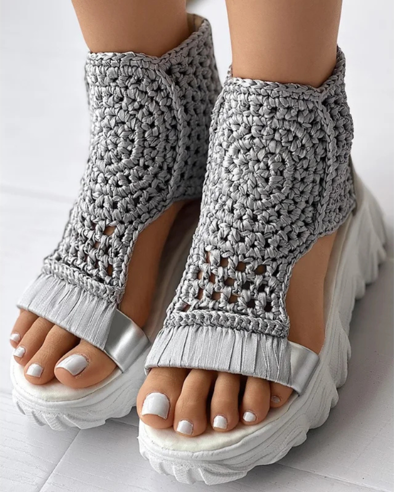 Sandalias de Punto Boho Riviera