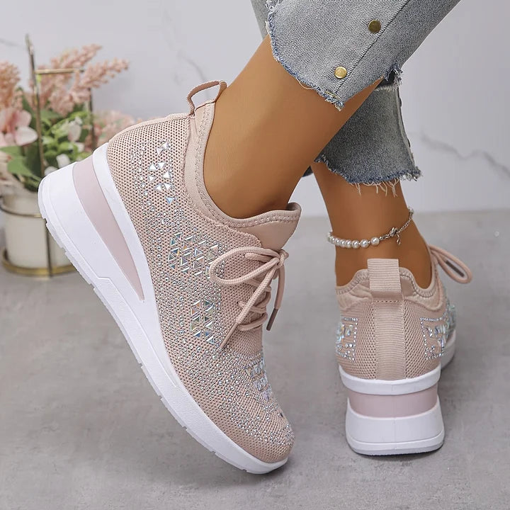 Giselle – Zapatos ortopédicos con strass brillantes