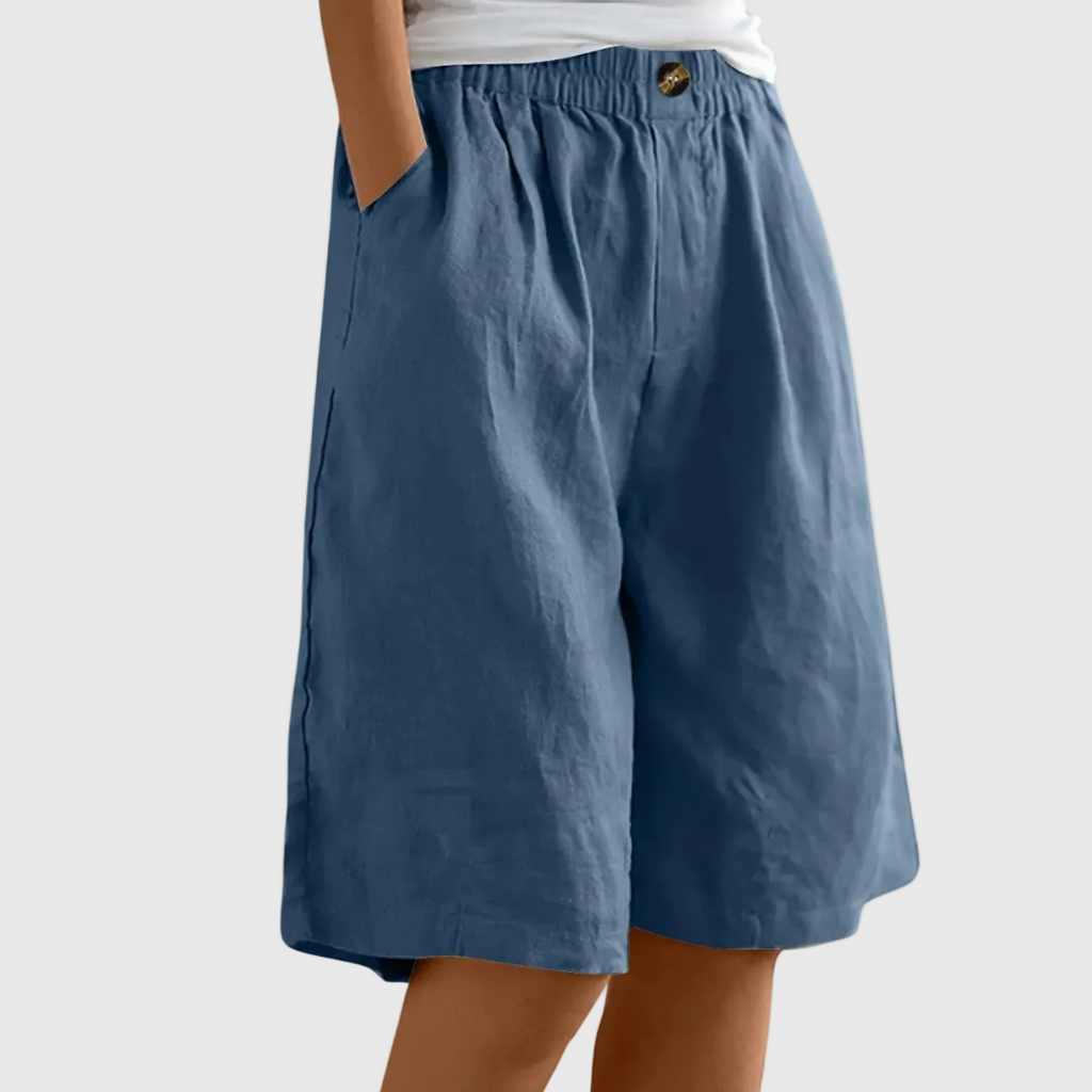 Liora | Pantalón Corto Amplio con Cintura Elástica