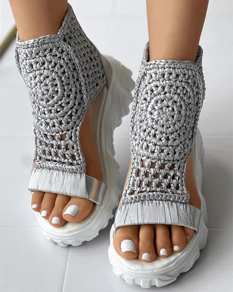 Sandalias de Punto Boho Riviera