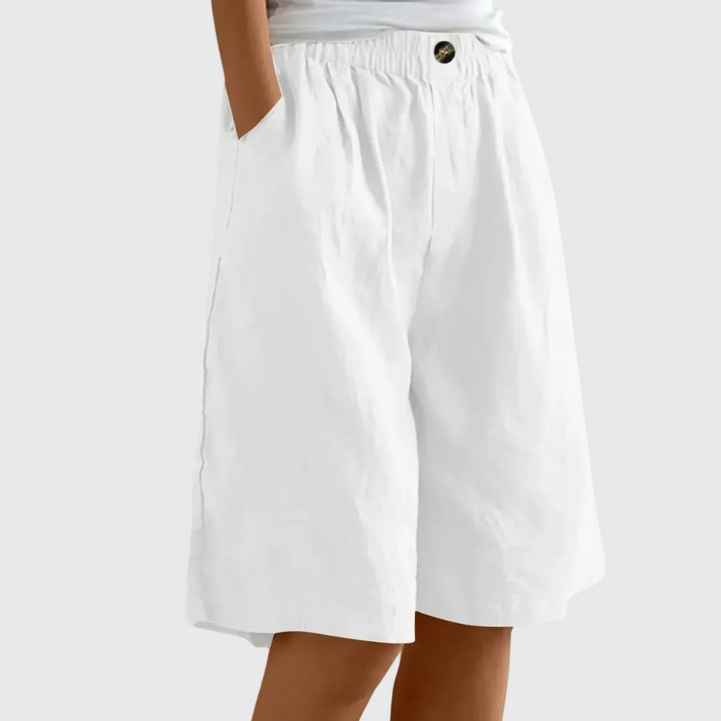 Liora | Pantalón Corto Amplio con Cintura Elástica