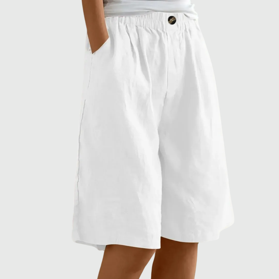 Liora | Pantalón Corto Amplio con Cintura Elástica