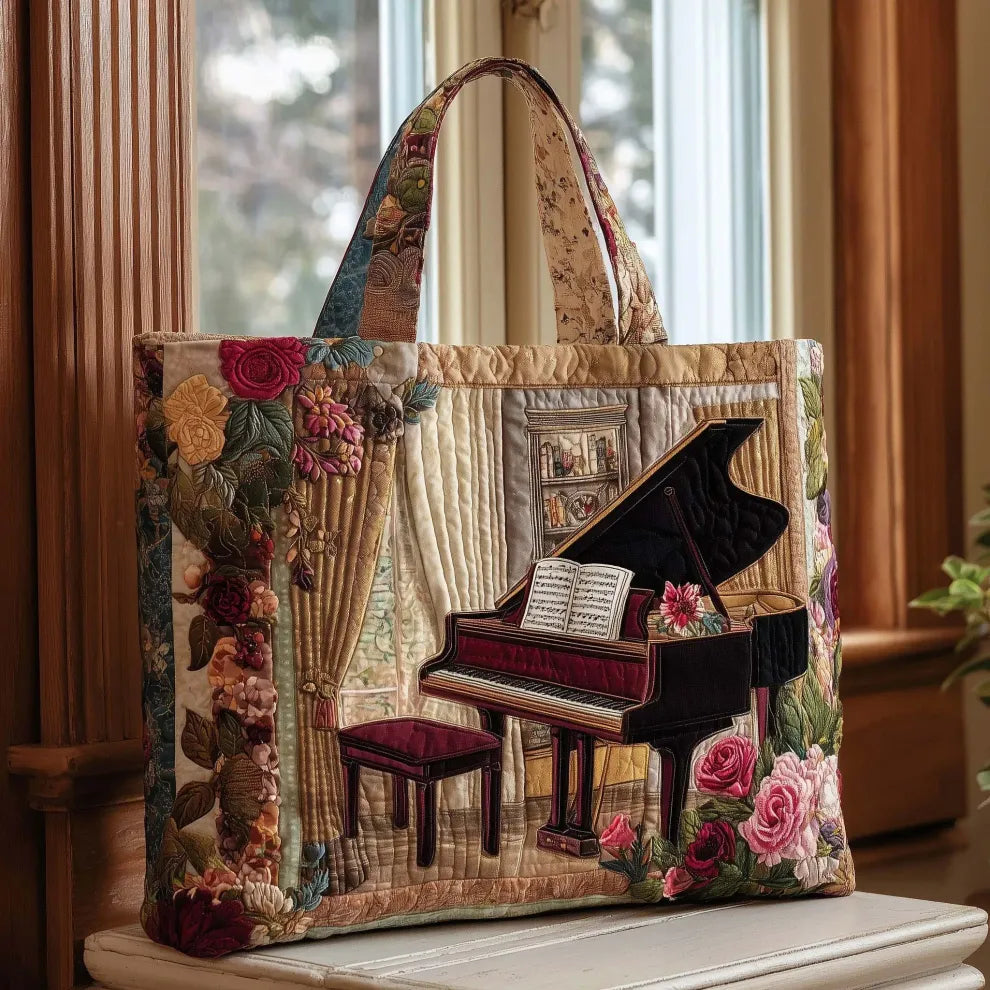 Melodía Nocturna | Bolsa de Hombro Acolchada Artesanal