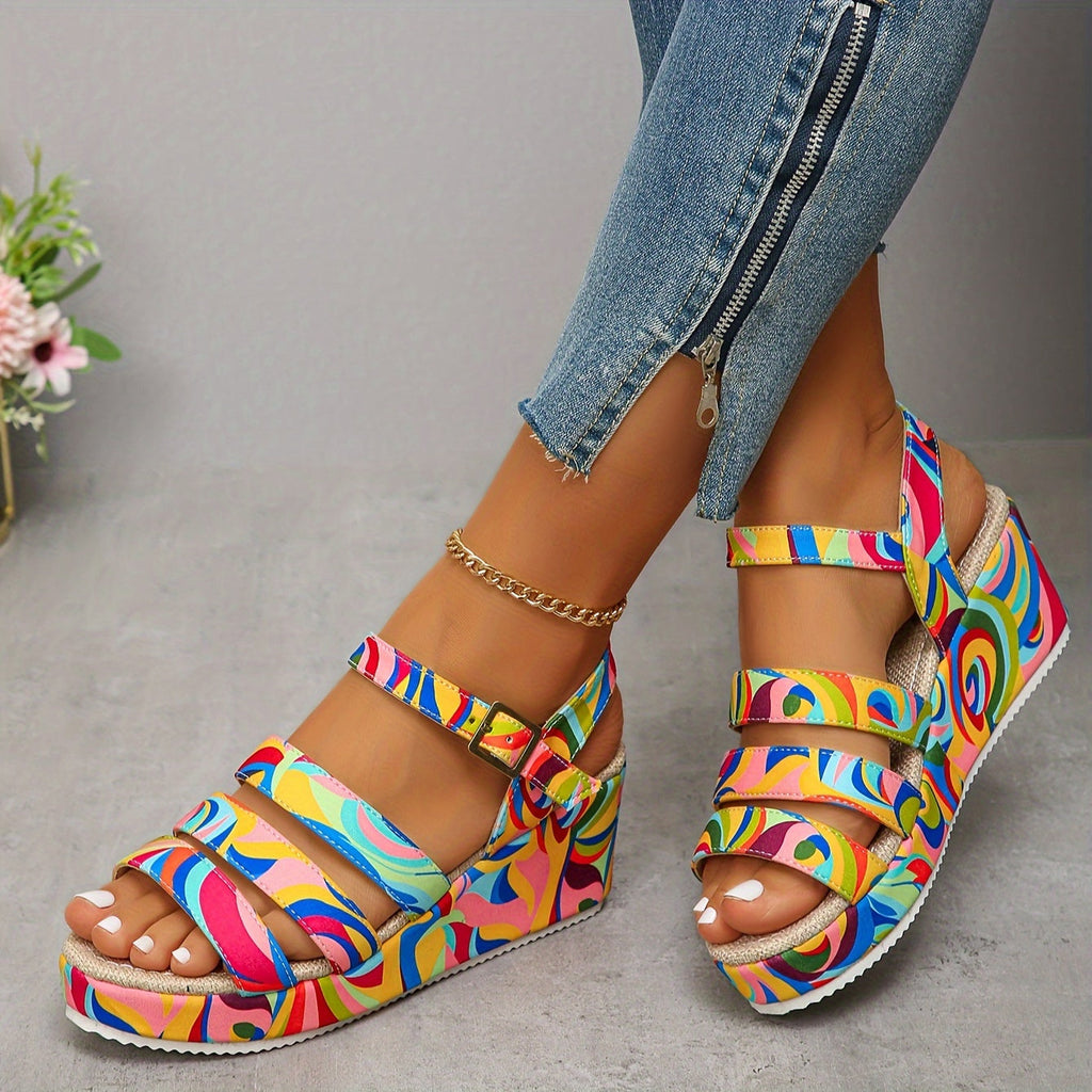 Elsie | Sandalias con tira en el tobillo y plataforma