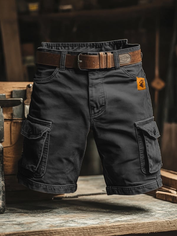 ALONSO™ | Pantalones cortos cargo retro con múltiples bolsillos