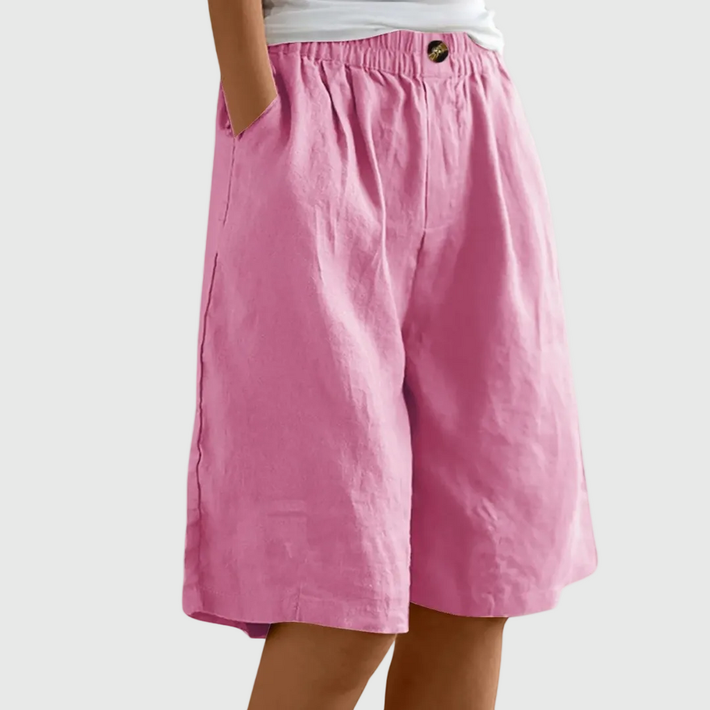 Liora | Pantalón Corto Amplio con Cintura Elástica