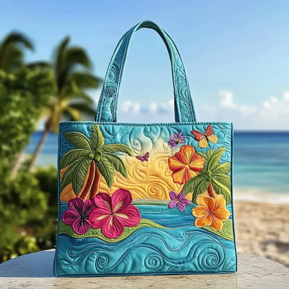 Brisa de Isla | Bolsa Tote Acolchada Artesanal