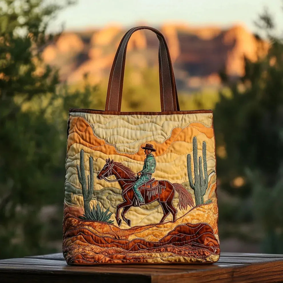 Desert Rider | Tote Acolchado Artesanal