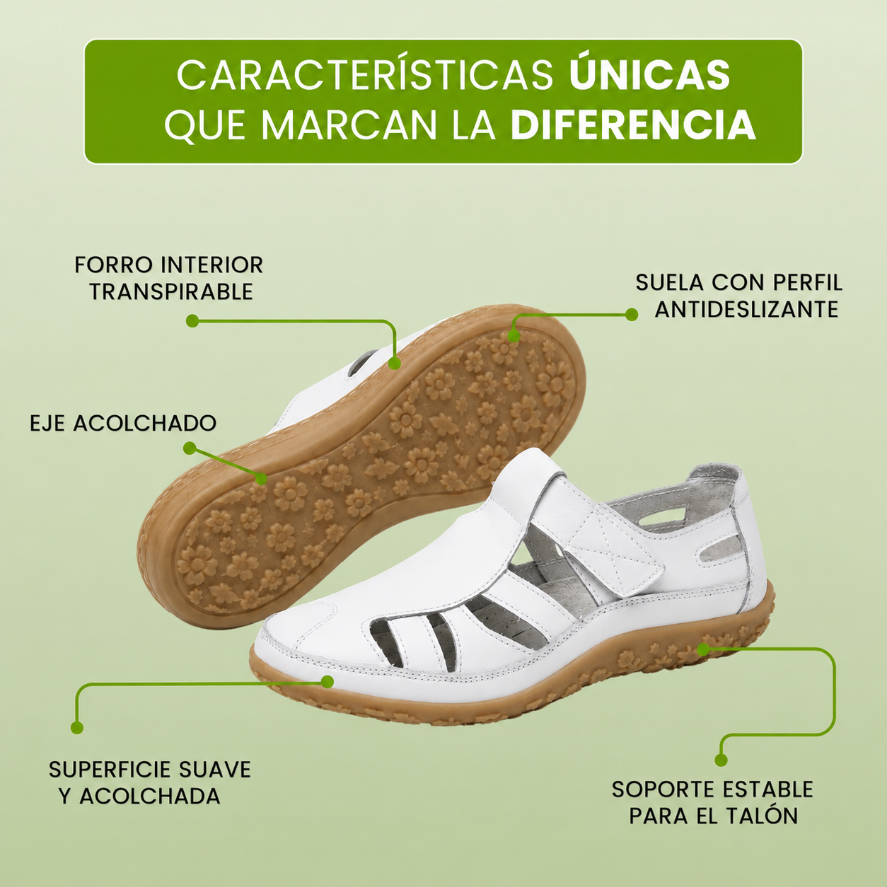BellaVita™ | Sandalias de Piel Comfort Premium