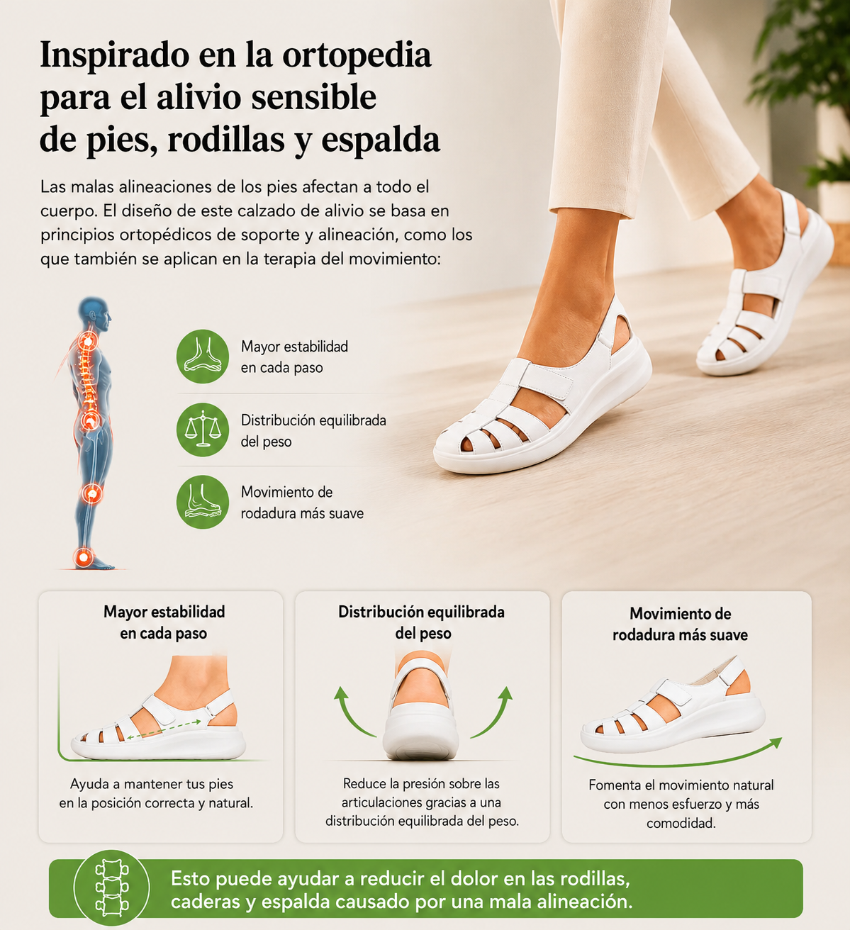 BellaVita™ | Sandalias de Piel Comfort Premium