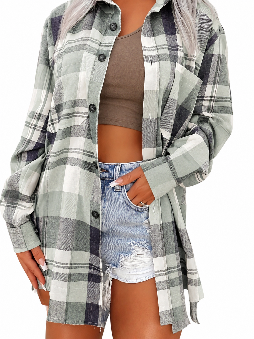 Martina | Sobrecamisa de Cuadros Oversize