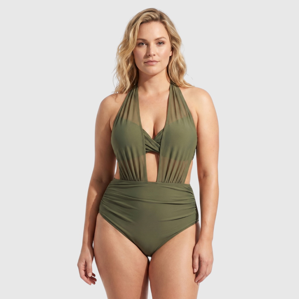 Mila | Bikini de talle alto 2 en 1 con efecto vientre plano
