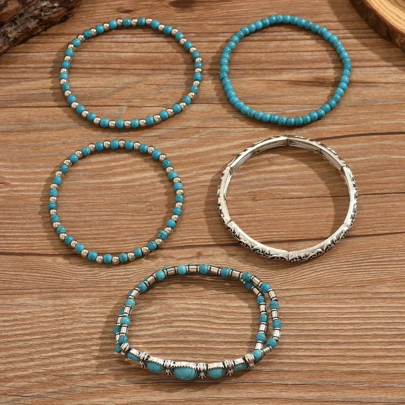 Juego de pulseras boho