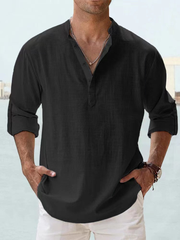 León – Camisa de Lino Atemporal