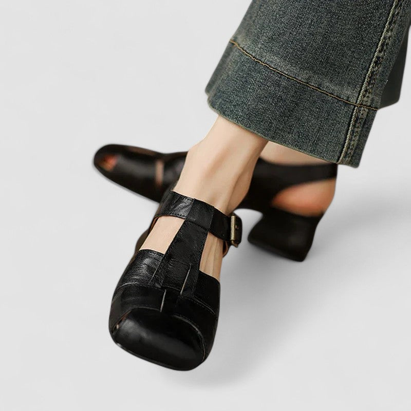 AMELIA™ | ZAPATOS ORTOPÉDICOS MARY JANE DE CUERO AUTÉNTICO