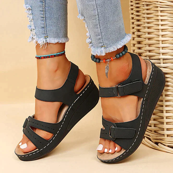 Sandy - Sandalias ortopédicas cómodas con cuña
