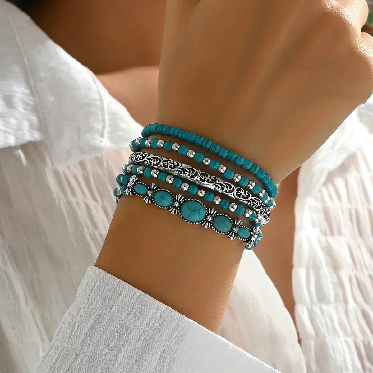 Juego de pulseras boho