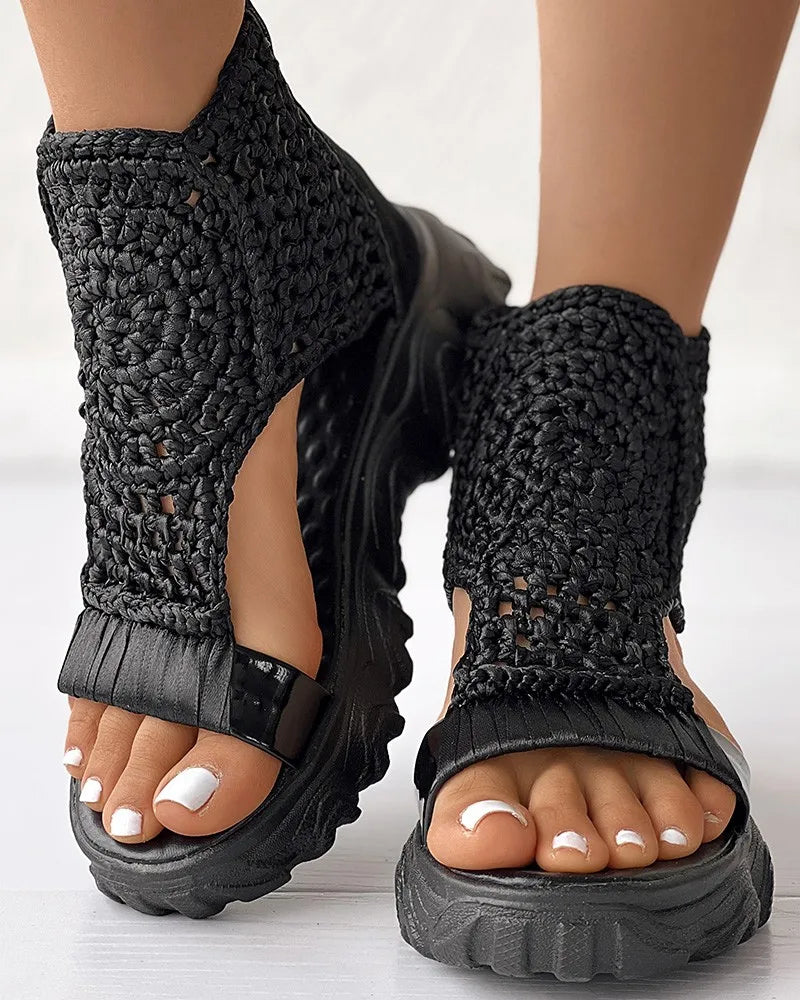 Sandalias de Punto Boho Riviera