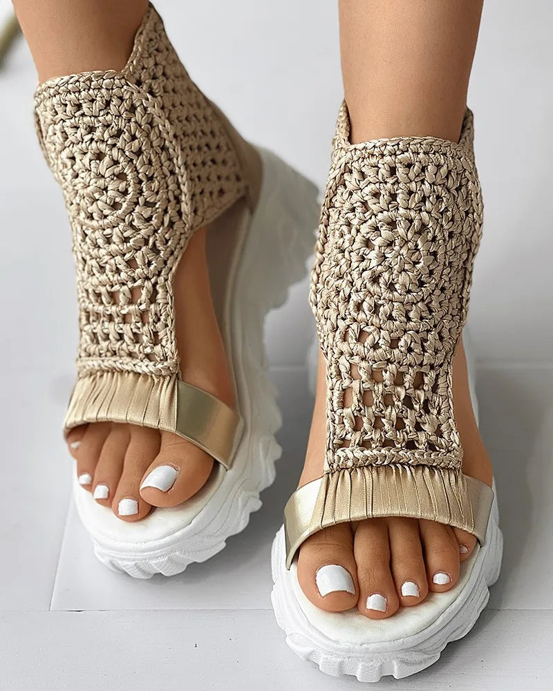 Sandalias de Punto Boho Riviera