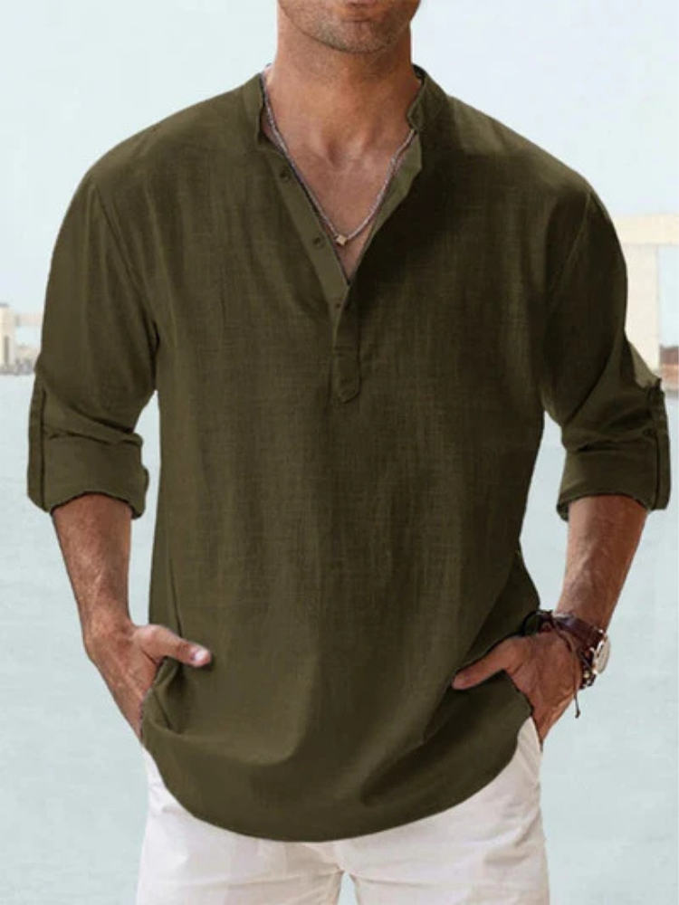 León – Camisa de Lino Atemporal