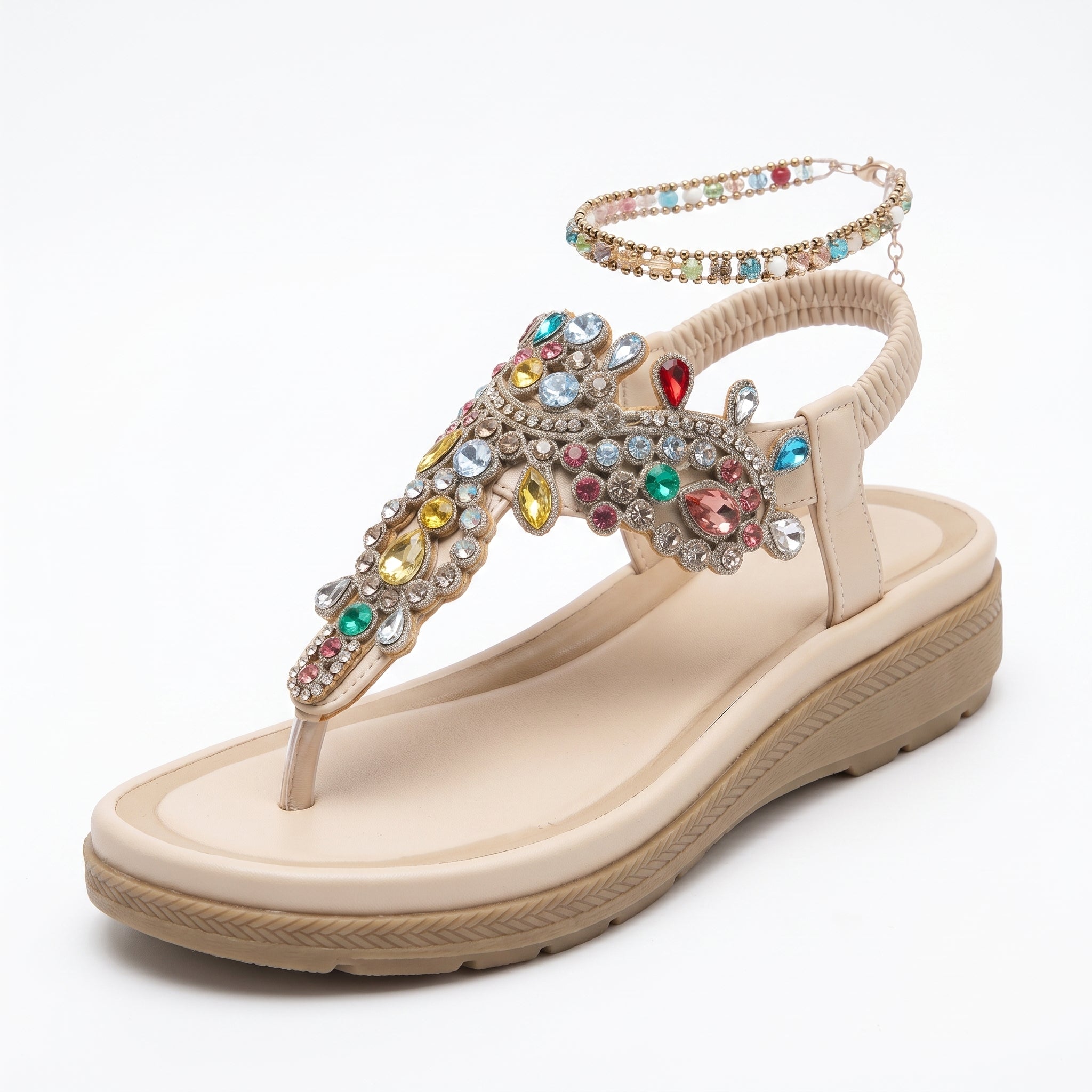 Marbella™  | Sandalias Informales Adornadas con Strass