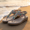 Marbella™  | Sandalias Informales Adornadas con Strass