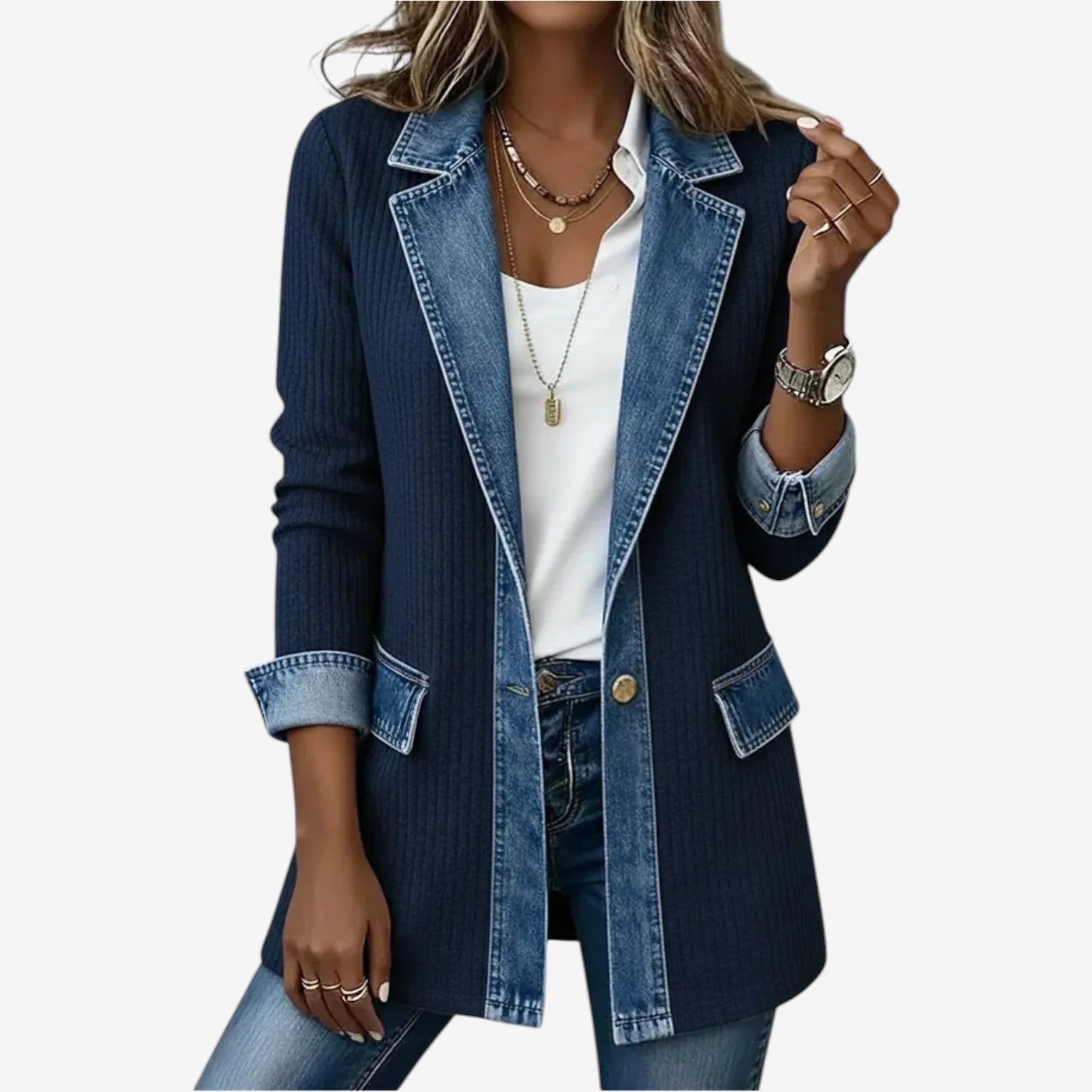 Emilia™ Chaqueta de mezclilla mixta
