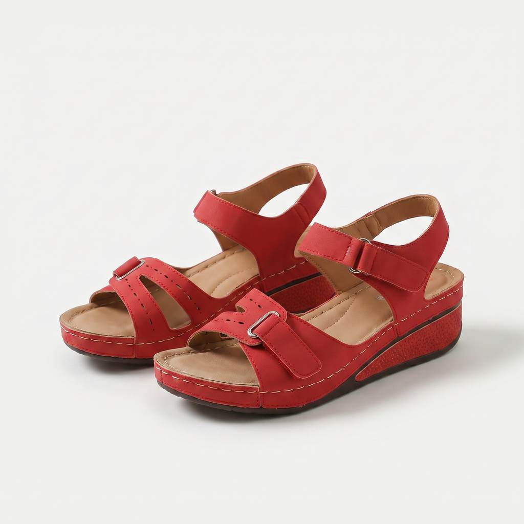 Sandy - Sandalias ortopédicas cómodas con cuña